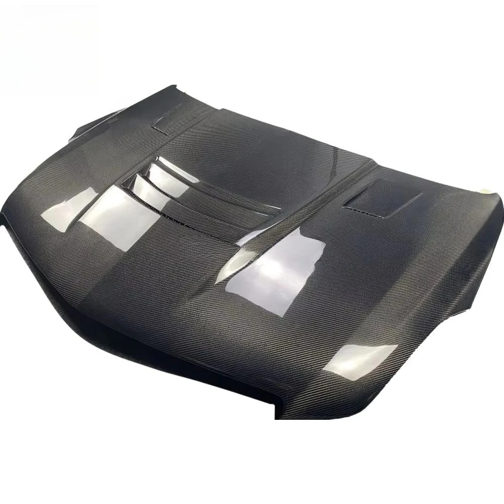 V Style Single Sided Carbon Fiber Front Engine Hood Vent Cover for XTS Car Hood